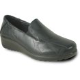 thumbnail image 1 of Kozi Soulier Mocassin Décontracté Confortable pour Femmes à Enfiler OY5319 avec Bout Rond Moc et Goussets Doubles Noirs, 1 of 8