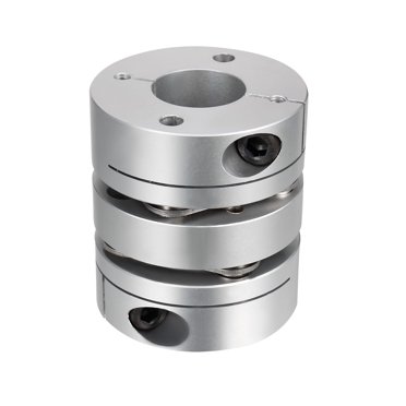Unique Bargains 17mmx19mm Clamp Tight Motor Shaft 2 Diaphragm Coupling Coupler