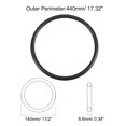 thumbnail image 2 of Unique Bargains 2 Packs Universal Sewing Machine Motor Stretch Belt 440mm 17" Perimeter, 8.6mm Belt Thick, 2 of 5