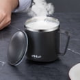 thumbnail image 1 of Wuztai Tasse à Café en Acier Inoxydable avec Couvercle, Tasse de Voyage 400 ml à Double Isolation, Gobelet Réutilisable à Isolation sous Vide pour Boissons Chaudes Froides Maison Camping, 1 of 7