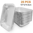 thumbnail image 1 of Plateaux Jetables en Papier D\'aluminium Contenants Cuisson Rangement des Aliments, 1 of 5