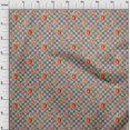 thumbnail image 3 of oneOone Coton Bio Popeline Sergé Feuilles & Motif Floral Imprimé BTY 42 Pouces de Large, 3 of 4