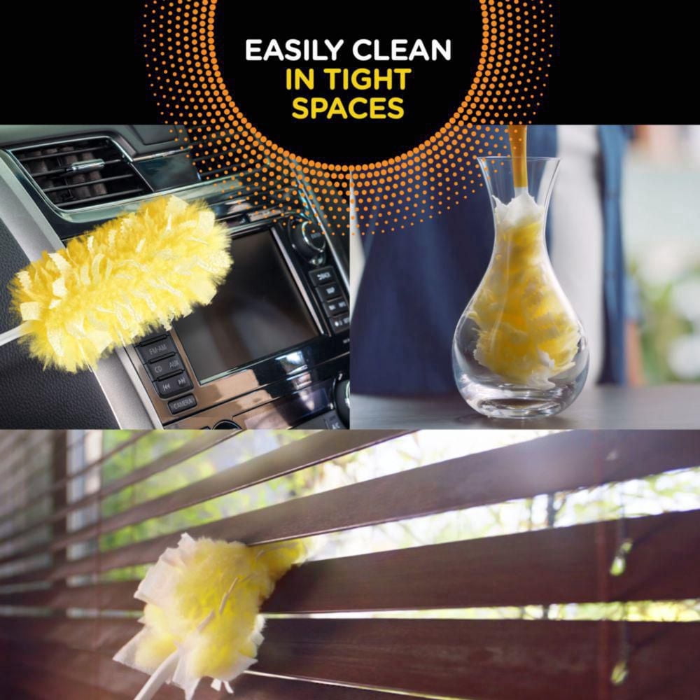 Swiffer Duster Heavy Duty 3 ft Extendable Handle Starter Kit with 2 Refills