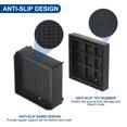 thumbnail image 3 of Unique Bargains 4.3Inch Furniture Risers Square Bed Lifters Adjustable Stackable Couch Riser, Black 4 Pack, 3 of 7