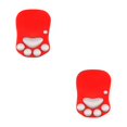 thumbnail image 2 of relayinert Stylish Cat Paw Gaming Mouse Mat Wrist Protection Non-slide Base Safe Cute DS-001 bright red 2Set, 2 of 6