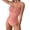 Pink, variant on Styesk Womens Swimsuits Women's Solid Color Jumpsuit Bikini Swimsuit