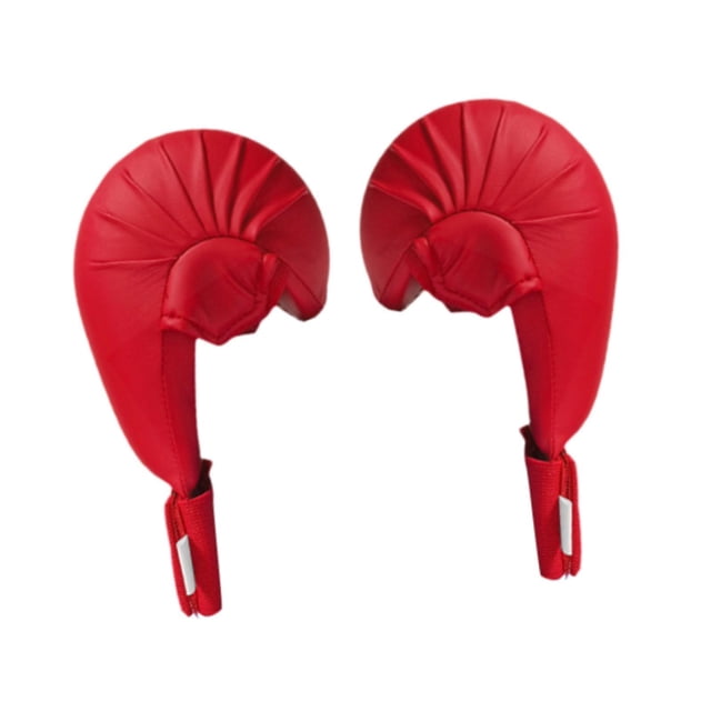 pitrice 2 Pieces Karate Training Mitts Kickboxing Workout M Gloves Boxing blue Professional red M