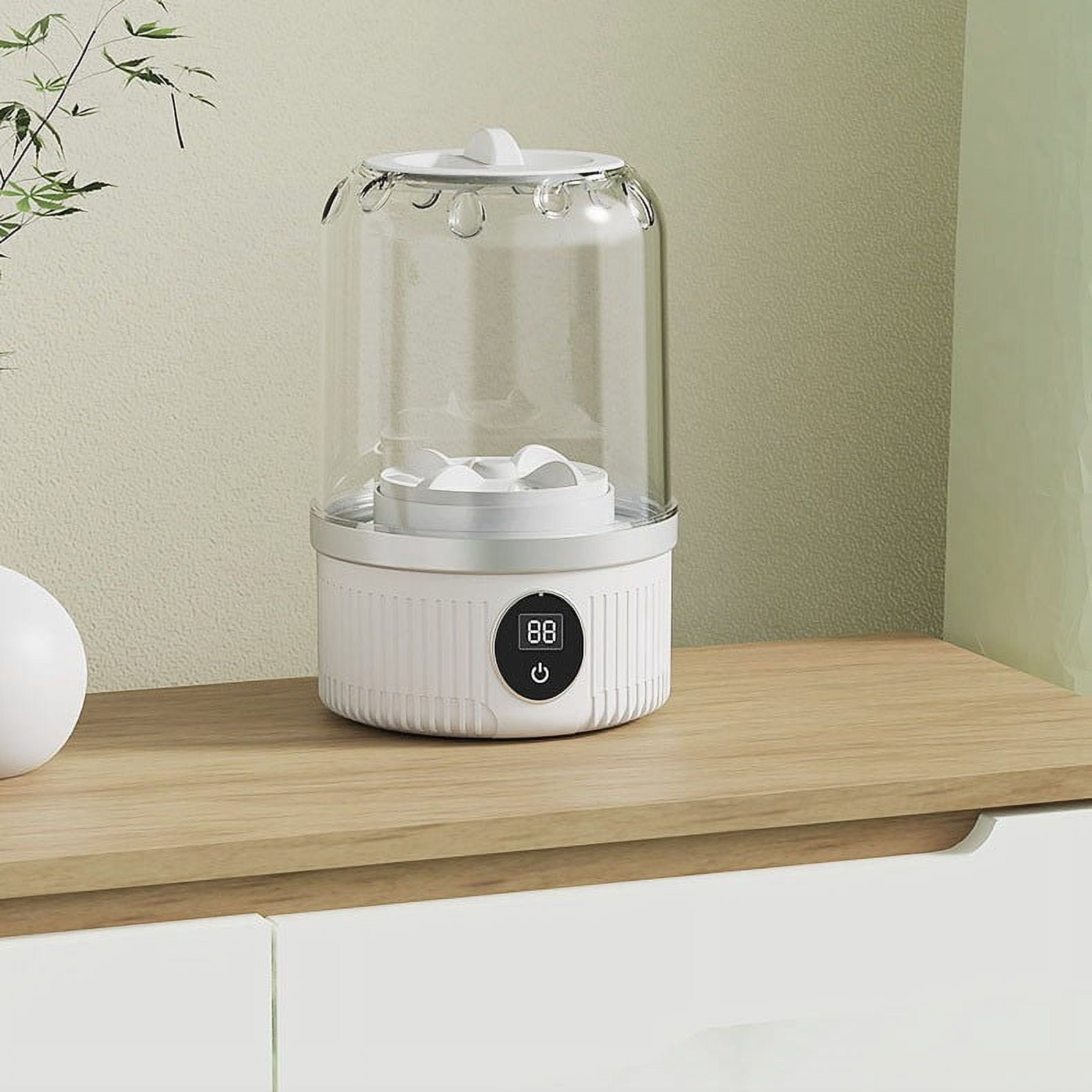Portable Mini Washing Machine for Underwear & Socks, Wireless Automatic Travel Washer Cup, Compact Personal Laundry Cleaner for Delicates