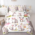 thumbnail image 1 of YST Mignon Opossum Ensemble de Douillette 7 Pcs, Thème Animal, Grand Lit, 1 of 4