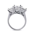 thumbnail image 2 of 1 1/2ct Diamond Three Stone Engagement Anniversary Ring 14K White Gold Lab Grown, 2 of 2