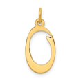 thumbnail image 1 of Diamond2Deal 14K Pendentif Charme Initiale Lettre O en Or Jaune pour Femmes, 1 of 6