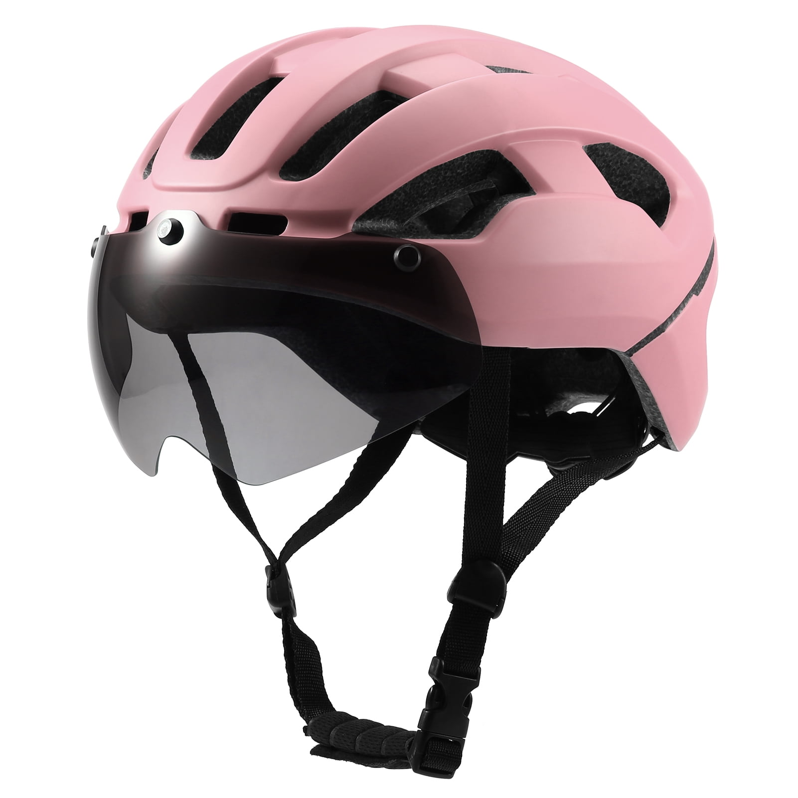Breathable Cycling Helmet with Rear Light Magnetic Goggles  display picture 3