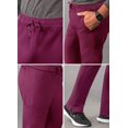thumbnail image 4 of Adar Addition Scrubs for Men - Slim Leg Cargo Drawstring Scrub Pants - A6106 - Wine - L, 4 of 8