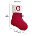 thumbnail image 3 of Knitted Hosiery Wool Hosiery Embroidered Letter Children's Candy Gift Bag Christmas Stocking Gift Bag, 3 of 6