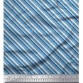 thumbnail image 1 of Soimoi Poly Georgette Fabric Diagonal Stripe Print Fabric by Yard 52 Inch Wide, 1 of 5