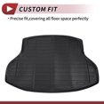 thumbnail image 3 of Unique Bargains 1 Pc Cargo Liner Rear Trunk Mat for Honda Civic 2016-2021 for Honda Civic Si 16-21 Sedan Trunk Cargo Luggage Boot Tray Mat Black TPE Long Grid Pattern, 3 of 7
