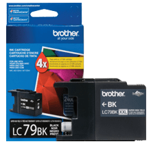 BROTHER LC79BKS Cartouche d'Encre / Jet d'Encre Extra Haute Capacité Noire pour BROTHER MFC-J6710DW