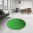 thumbnail image 4 of Ahgly Tapis Rectangulaire Lavable en Machine Vert Transitionnel, 2 Pieds x 4 Pieds, 4 of 7
