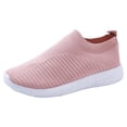 thumbnail image 1 of XIAQUJ Chaussures de Course Semelles en Maille Extérieur Femmes à Enfiler Chaussures de Sport Confortables Chaussures Décontractées pour Femmes Espadrilles Mode pour Femmes Rose 8.5(41), 1 of 7