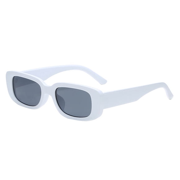 WZXFASHION Small Frame Sunglasses European And American Versatile Women's Sunglasses Clothing Shoes & Accessories White One Size