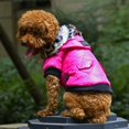 thumbnail image 4 of Dog Faux Pockets Hooded Jacket Warm Winter Coat Snowsuit For Small Dog, 4 of 6