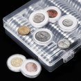 thumbnail image 2 of Luckyn 100 Pcs 17/20/25/27/30/mm Coin Storage Cases Holder Clear Plastic Round Box, 2 of 10