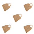 thumbnail image 1 of kurtrusly Fashionable And Functional Straw Beach Bag For Any Occasion Space-saving Blended Straw Handbag khaki 5Set, 1 of 6