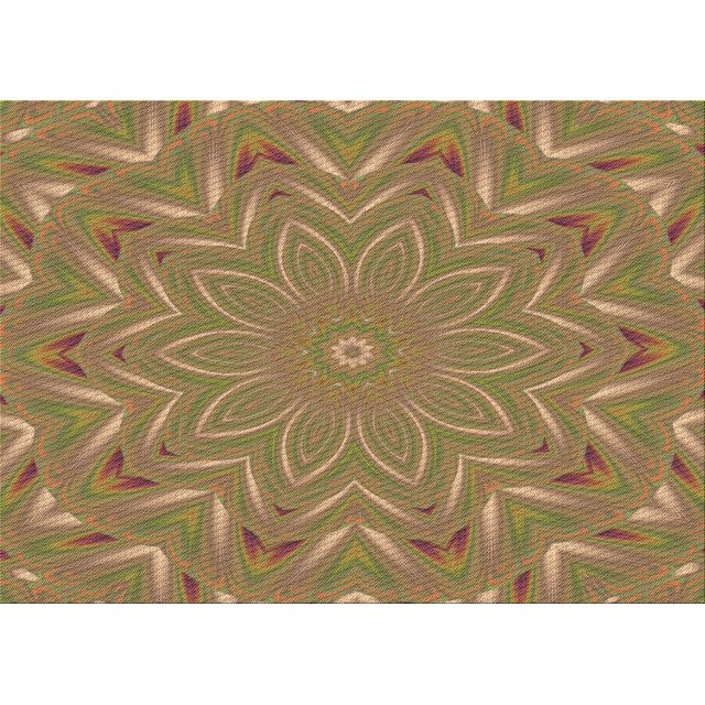 Ahgly Tapis Rectangulaire Lavable en Machine Intérieur Caramel Brun, 2 Pieds x 4 Pieds