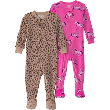 Carter's Child of Mine Baby and Toddler Girl 2-Pack One-Piece Pajamas