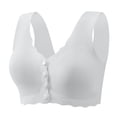 thumbnail image 1 of Timegard Plus Size Bras for Women Back Smoothing Front Closure Full Support Wireless Comfy Sleep Bras, 1 of 6