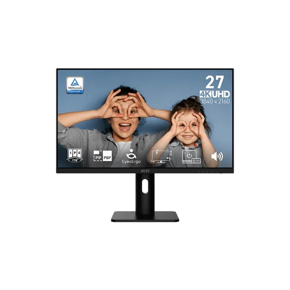 MSI 27" 4K Ultra HD 60Hz 4ms (GTG) IPS LED Monitor Height/ Pivot adjustable with speaker (PRO MP273UP E6)