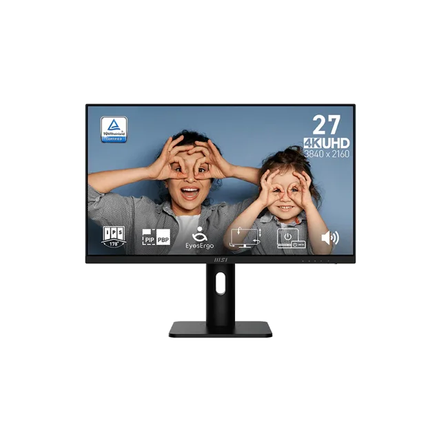 MSI 27" 4K Ultra HD 60Hz 4ms (GTG) IPS LED Monitor Height/ Pivot adjustable with speaker (PRO MP273UP E6)