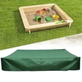 thumbnail image 4 of Sandbox Cover Waterproof Sandbox Cover with Drawstring Waterproof Dustproof Protection Green, 4 of 11