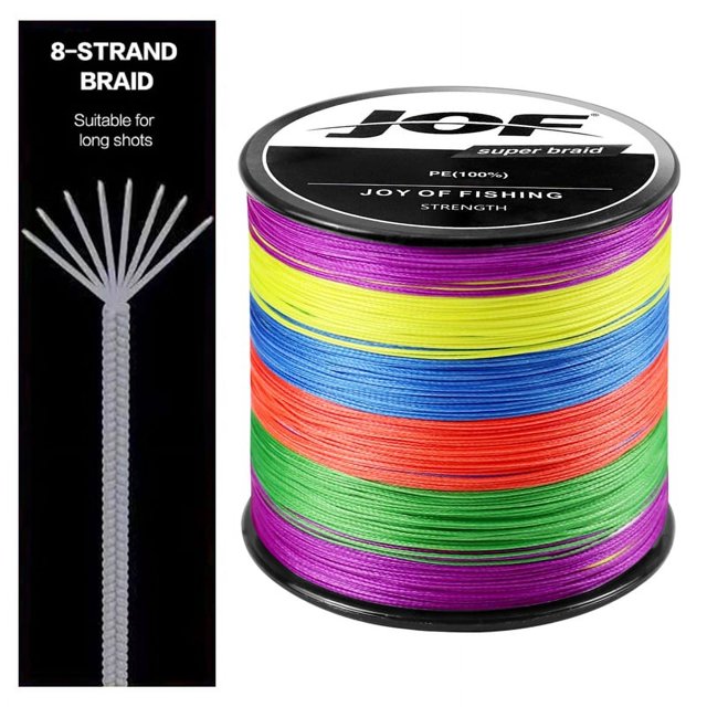 1000M 500M 300M 100M 8 Strands PE Braided Wire Fishing Line 20LB-100LB Incredibly Strong Multifilament PE Line Multicolor Mainline
