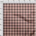 thumbnail image 2 of oneOone Polyester Lycra Peach Fabric Gingham Check Craft Projects Decor Fabric Printed By The Yard 56 Inch Wide, 2 of 4