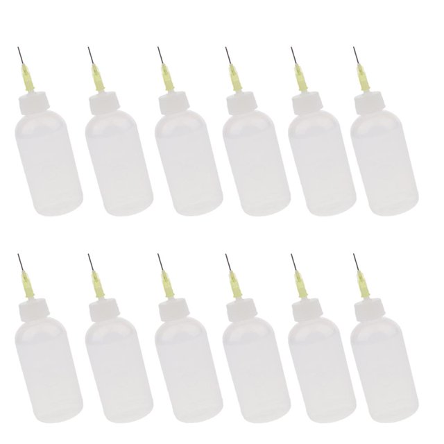 12pcs 150ml Glue Bottle Applicator Transparent Plastic Glue Dispenser