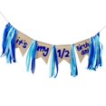 thumbnail image 4 of High Chair Banner Backdrop Garland 1/2 Birthday Banner for Birthday Boy Girl Blue, 4 of 8