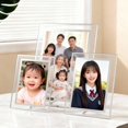 thumbnail image 2 of 2PC Silver 7 Inch Glass Photo Frame Minimalist Design for Certificates, 2 of 10