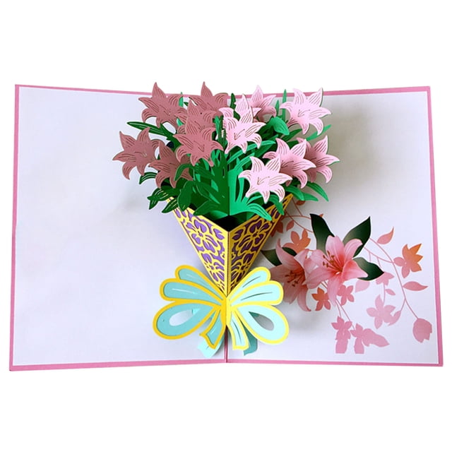 Mothers Day Gift Cards with Free Greeting Card Mothers Day Three-Dimensional Greeting Card Creative Gift for Mother Thanksgiving Greeting Card Diy Paper Carving