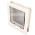 thumbnail image 2 of Plastic Cat Door, 4 Modes Automatic Universal Lockable Pet Flap Door  For Cattery, 2 of 8