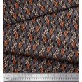 thumbnail image 2 of Soimoi Cotton Duck Fabric Leaves Small Decor Fabric Printed Yard 56 Inch Wide, 2 of 3