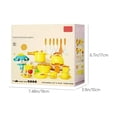 thumbnail image 4 of Play Kitchen Toy Set For Kids Yellow 38Pcs Pretend Play Cooking Toy Kitchen Playset Mini Pots Pans Utensils Educational Role Play Toy Childrens Imaginative Learning Set Yellow, 4 of 9