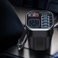 thumbnail image 1 of Chmadoxn Intelligent Digital Display Car Mounted Cup Type Inverter Converter 12v24v Power Supply To Power Car 220v Multifunctional Socket Car Inverter Smart socket, 1 of 8