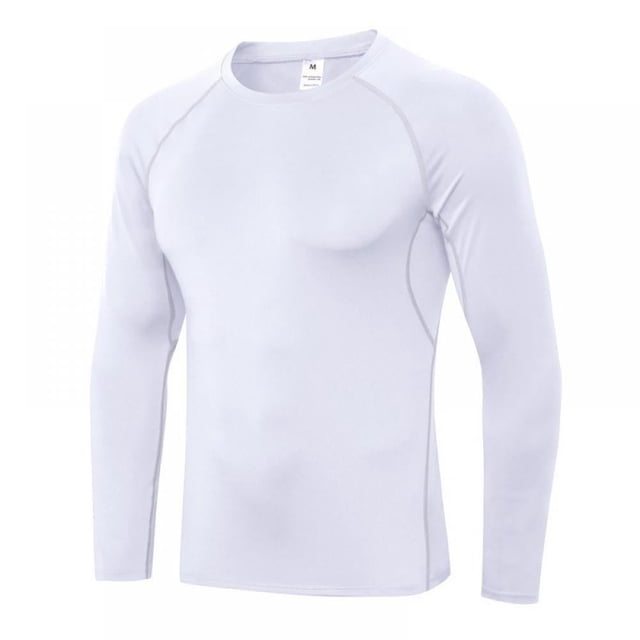 Men‘s Breathable Sweat-wicking+ Quick Dry Long Sleeve Compression Shirts Athletic Workout Shirt Water Sports Rash Guard
