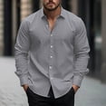 thumbnail image 1 of Gspmoly T-Shirts Chemises pour Hommes, Chemise Haut Imprimée à Col à Manches Longues Décontractée et Confortable pour Hommes à la Mode Haut pour Hommes Liquidation, 1 of 5