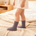 thumbnail image 2 of Solid Color Mid-Leg Socks for Boys and Girls, Princess Style Comfortable Loose Socks, Baby Socks, Student Sports Socks, 2 of 7