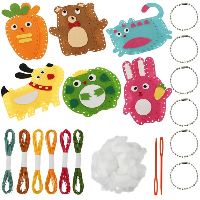 LOVEVER Kit de Couture en Feutre pour Enfants Débutants 6+