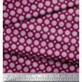 thumbnail image 2 of Soimoi Moss Georgette Fabric Flower Artistic Printed Craft Fabric by The Yard 42 Inch Wide, 2 of 3