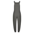 thumbnail image 4 of LSLJS Women's Loose Solid Jumpsuits Sleeveless Spaghetti Strap Loose Adjustable Jumpsuits, 4 of 5