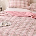 thumbnail image 2 of Sentmoon Rest Coolings Comforter Blankets Washed Summer Quilt Summer Cool Quilt Air Conditioning Quilt Thin Quilt Embossed Gift Live Home Students Dormitory Quilt, 2 of 7